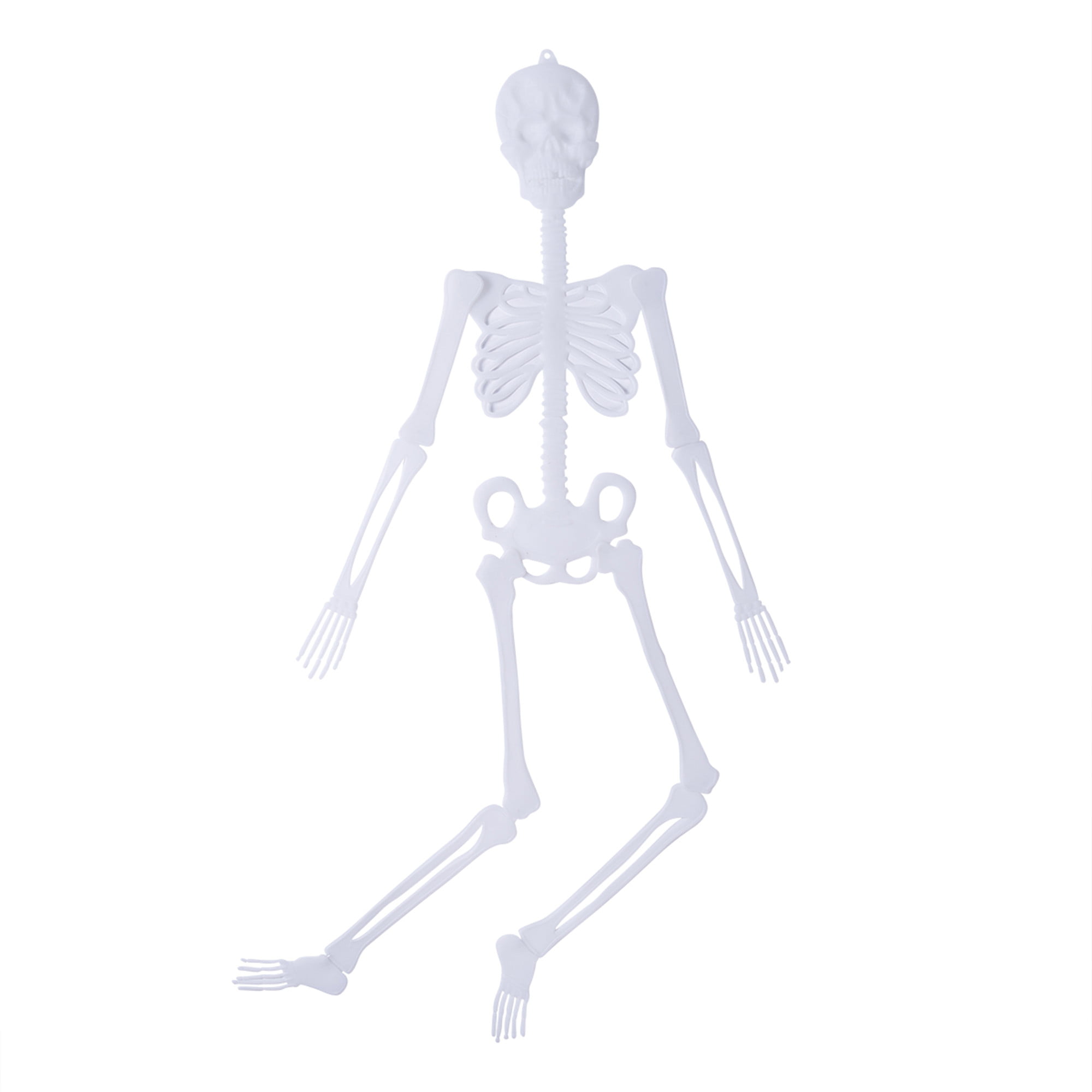 Glow In The Dark Halloween Hanging Skeleton Decorations 90cm Full Body Posable Joints Movable Arm and Leg Halloween Props # 3