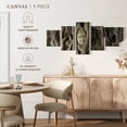 thumbnail image 5 of Elephant Stock Mahathat Tree Root Buddha Wall Art - Horizontal Multi Panel Canvas - Living Room Wall Decor - Religion And Spirituality Multi Panel - Gray And Brown Decor - 80" x 36", 5 of 8