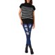 thumbnail image 2 of INSPIRE CHIC Suéter sin mangas de cuello alto a rayas para mujer, chaleco casual de manga corta, top de punto, talla XL, negro, 2 of 6
