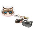thumbnail image 2 of Grumpy Cat 5" Shallow Saucer Pet Food Bowl 4oz Pink, 2 of 5