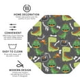 thumbnail image 4 of Bingfone Vintage Cartoon Dinosaurs Leather Drinks Coasters With Set Of 6,Suitable For Home Kitchen,Coffee Cup Coasters Home Gift, 4 of 9