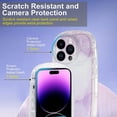 thumbnail image 3 of Designed Case for iPhone 14 Pro Max 2022 (6.7 Inch), Simplicity Shockproof TPU Phone Case for iPhone 14 Pro Max, Cover Case for Girls and Women, Purple Halo, 3 of 13