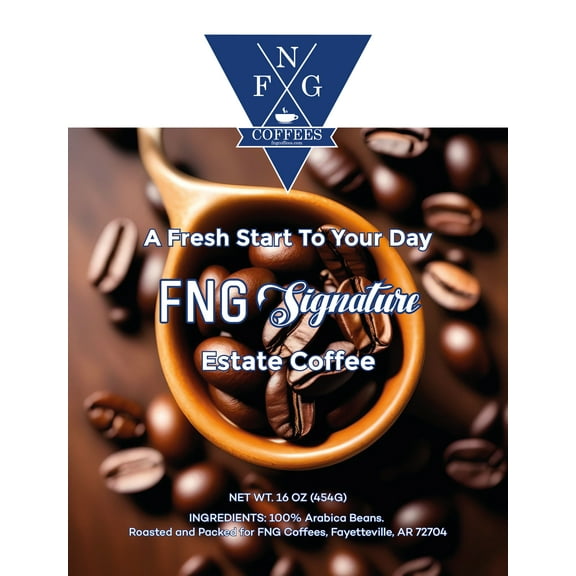 FNG Coffees- FNG Signature Blend Estate DECAF Coffee- Whole Bean