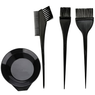 4Pcs Professional Salon Hair Coloring Dyeing Kit - Dye Brush&Comb/Brush/Bowl/Tint Tool
