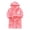 Pink, variant on Baby Boy Pajamas Long Sleeve Flannel Cartoon Bunny Hooded Warm Bathrobe Homewear Sleepwear Kids Halloween Pajamas Size 18-24M
