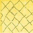 thumbnail image 1 of Ahgly Company Indoor Square Solid Yellow Modern Area Rugs, 8' Square, 1 of 4