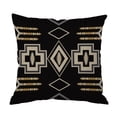 thumbnail image 1 of Panxico Housse de Coussin en Lin, Housse de Coussin Géométrique Simple pour Canapé, 1 of 4