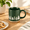 Pine Trees, variant on Pine Trees 14oz Stoneware Coffee Mug, Microwave and Dishwasher Safe