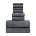 thumbnail image 3 of kchsji Towel Set, Soft Thick Absorbent Bath Towels, Durable Quick Dry Washcloth Set, Luxury 8-Piece Bathroom Towels for Home Spa Gym, Machine Washable Towels with Hanging Loop for Face Body Hair Use, 3 of 6