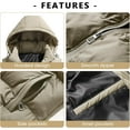 thumbnail image 2 of Men's Quilted Winter Vest Outdoor Removable Hooded Padded Puffer Vest, 2 of 5