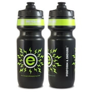 NGN Sport  High Performance Bike Water Bottles  24 oz | Black & Fluoro Chartreuse Yellow (2-Pack)
