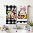 thumbnail image 2 of Yhmxh 2-Pack Easter Kitchen Towels, Easter 16x24 Inch Microfiber Kitchen Dish Cloth, Bunny & Egg Printed Kitchen Towels Set, Decorative Absorbent Hand Towels for Bathroom, Gifting Housewarming, 2 of 7
