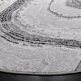 thumbnail image 4 of SAFAVIEH Amelia Jerrod Abstract Marble Area Rug, Grey/Gold, 6'7" x 6'7" Round, 4 of 4