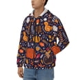 thumbnail image 3 of Uemuo Whimsical Autumn Forest for Men's Fashion Full-zip Hoodies & Sweatshirts with Kangaroo Pocket, Zip-up Hooded Sweatshirt, Moisture Wicking & Breathable-Medium, 3 of 5