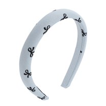 Unique Bargains 1 Pc Simple Bow Headbands for Women Blue