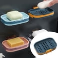 thumbnail image 1 of Cqxid Bathroom Products Under $5 Shower Soap Rack Self Adhesive Soap Rack For Shower Wall Bathroom Kitchen Wall Soap Tray Wall Mounted Drain Rack, 1 of 9