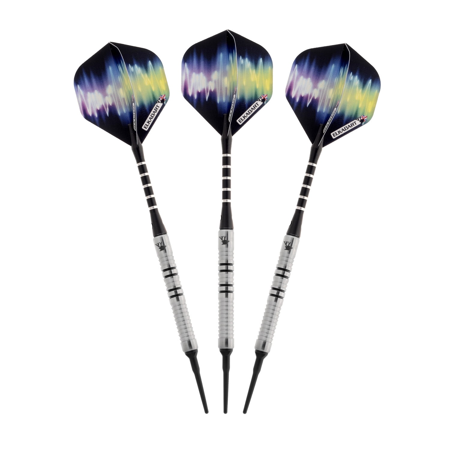 Elkadart Ultra Sonic 80% Tungsten Professional Soft Tip Dart Set, 18 Grams