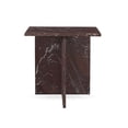 thumbnail image 4 of Pemberly Row Modern Transitional Marble End Table in Red Finish, 4 of 8