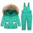 thumbnail image 3 of lnmuld Two Piece Insulated Kids Snowsuit for Cold Weather Outdoor Winter Activities and Gear Size:1-2 Years, 3 of 5