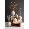 thumbnail image 6 of Kalalou Inc Set Of Five Carved Wooden Bulb Vases - One Each Design, 6 of 6