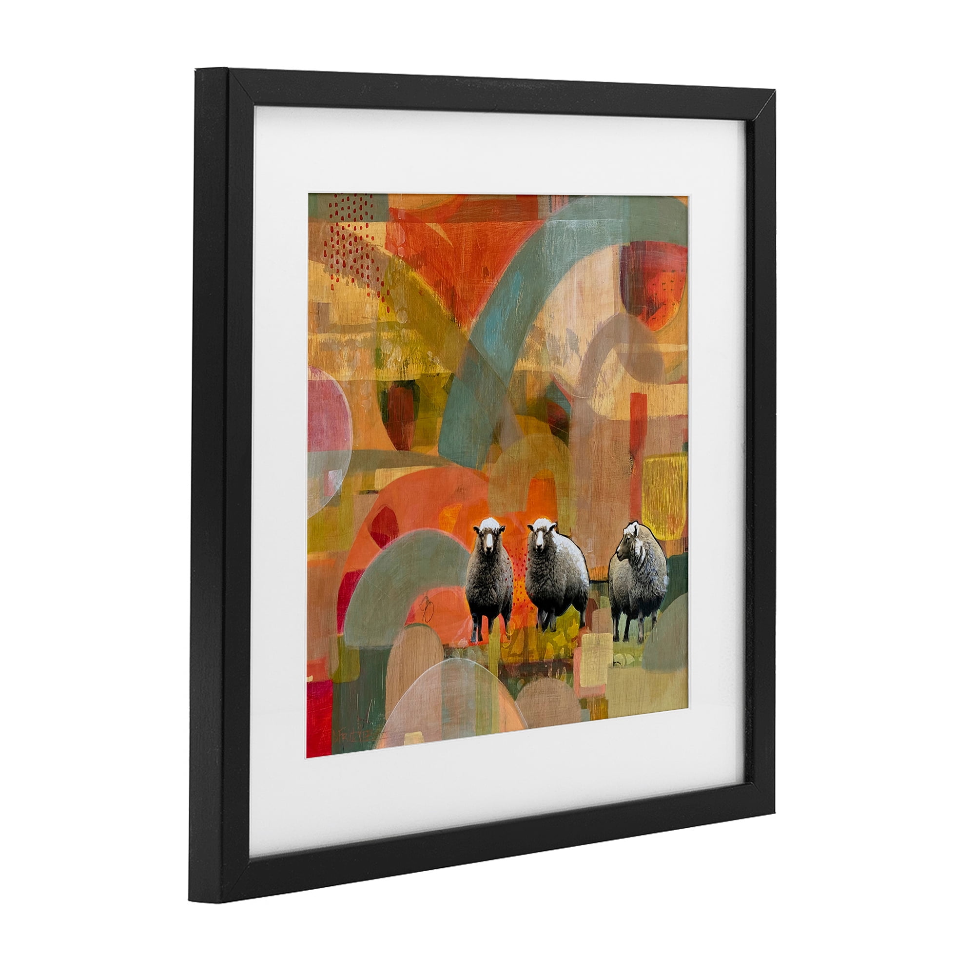 Stupell Industries Counting In My Sheep Black Framed Print Under Glass, design by Dianna Fritzler