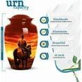 thumbnail image 3 of Cowboy Urn , Urn For Ashes Cremation Adult Male, Large Funeral Burial Urns For Adult Male, Decorative Memorial Cowboy Tribute Urns Men & Women, Size 10 Inch 1pcs & 3 Inch 4pcs, 3 of 7