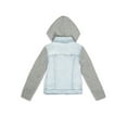 thumbnail image 2 of Wonder Nation Girls Knit Sleeve Denim Jacket, Sizes 4-18 & Plus, 2 of 2