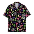 thumbnail image 2 of Funny Pool Tiki Alien Hawaiian Shirt For Men Aliens Party Vacation Mens Hawaiian Shirts Short Sleeve Button Down Shirt Men, 2 of 7