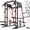 M4 2.0- Red Smith Machine, variant on Mikolo Smith Machine Home Gym, 2200 lbs Power Rack Cage with Cable Crossover, Weight Bar, 360° Landmine, Barbell Holders and Other Attachments, Total Body Strength Training Cage