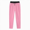 thumbnail image 4 of CAUYDY Kids Girls Wide Leg Sweatpants School Girl's High Waisted Baggy Pants Casual Athletic Joggers Sweat Pants Sizes 6-7 Years, 4 of 4