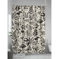 thumbnail image 5 of Fsddascl Botanical Shower Curtain Set - Standard 72" x 72" Washable Bathtub Curtain with 12 Hooks, Vintage Mushroom Plant Herb Ferns Flower Waterproof Fabric Stall Shower Curtains for Bathroom, 5 of 6