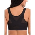 thumbnail image 3 of Women's Full Figure No Bounce Plus Size Camisole Wirefree Back Close Sports Bra, 3 of 4