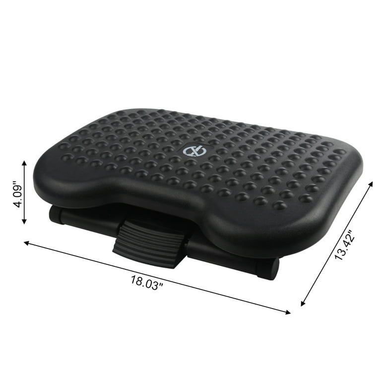 Adjustable Footrest Under Desk Support Footstool Ergonomic Foot Rest for  Home and Office with Massage Textured Surface and Height Adjustment Button