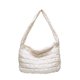 thumbnail image 1 of Satchel Bolso Hombro Gran Capacidad Mano Color Enrejado Sólido Mujer Eiderdown S, 1 of 9