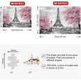 thumbnail image 3 of Dreamtimes Eiffel Tower White and Pink 1000 Piece Jigsaw Puzzle, Wall Artwork Puzzle Games for Adults Teens 29.5" L X 19.7" W, 3 of 7