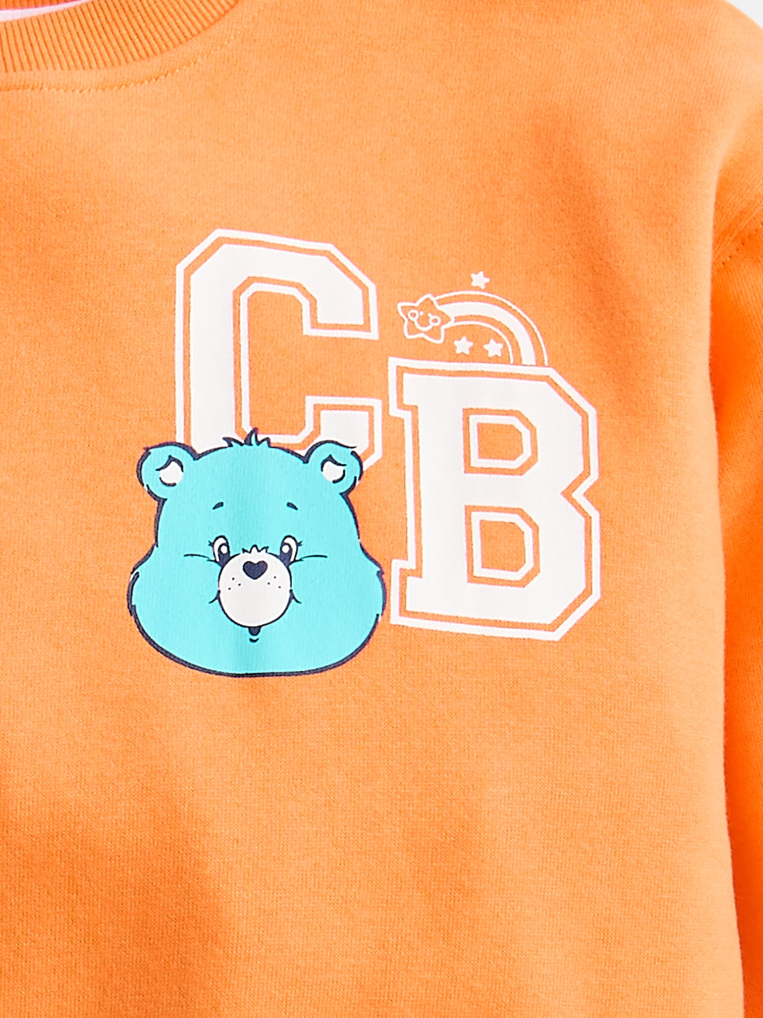 Care Bears Girls' Front Back Graphic Sweatshirt with Long Sleeves, Sizes 4-16