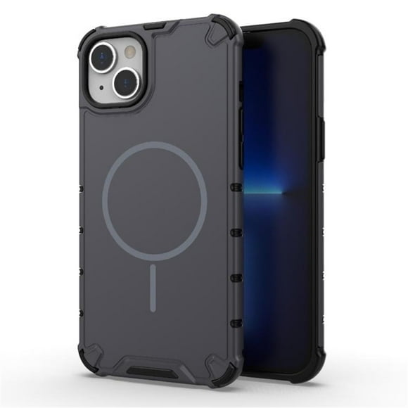 Case For iPhone 15 [Compatible con la Funda Protectora para Teléfono de Color Sólido con Airbag de Grado Militar MagSafe], Gris Oscuro, For iPhone 15