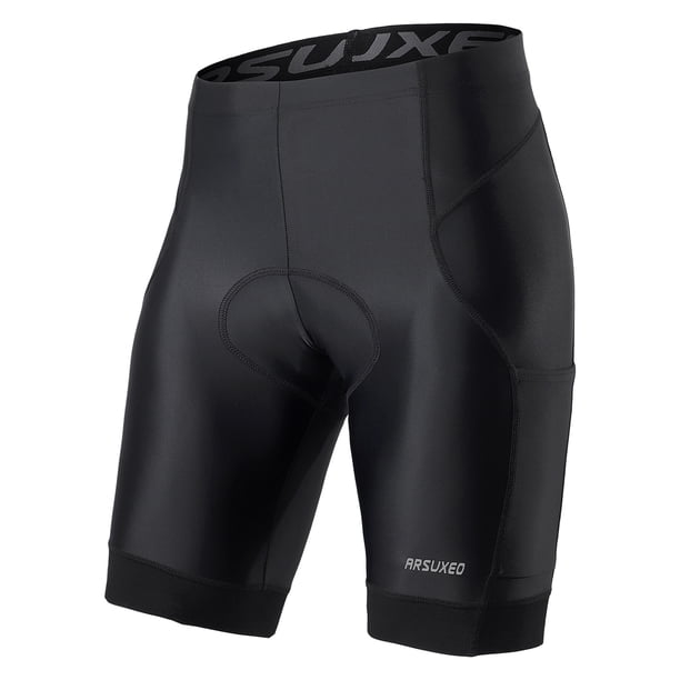 Camiseta hombre Pantalones cortos de ciclismo de secado rápido acolchados transpirables para hombre Pantalones cortos de ciclismo Arsuxeo Camiseta hombre