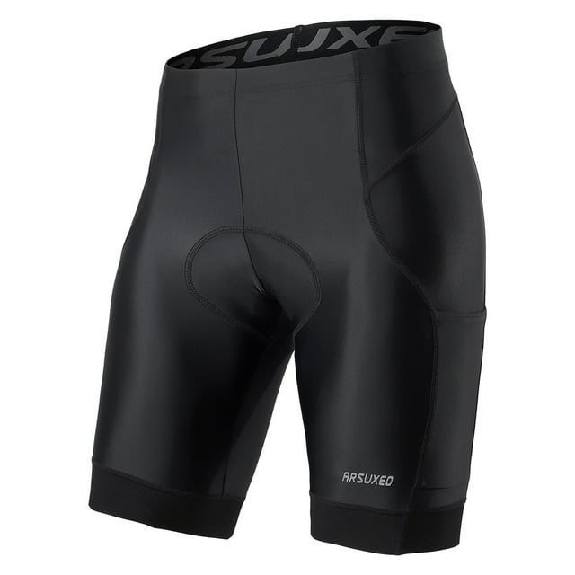 Camiseta para hombre Pantalones cortos de ciclismo de secado rápido acolchados transpirables para ho Arsuxeo Camiseta para hombre