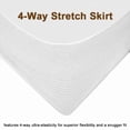 thumbnail image 3 of Premium Cotton Fitted Mattress Pad, Queen Quilted Soft Mattress Topper with Down Alternative Fill, Deep Pocket Fits 8-22 inch Mattress (60x80" White), 3 of 7
