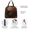thumbnail image 3 of Pofeuu Cool Flame Lion A Print Lunch Bag Lunch Box Insulated Lunch Bag Adult Lunch Box for Men and Women, 3 of 5