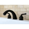 thumbnail image 2 of Kingston Brass KC365 Magellan Two-Handle Deck Mount Roman Tub Faucet, Oil Rubbed Bronze, 2 of 6