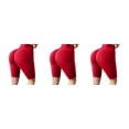 thumbnail image 3 of Minnieouse Gimnasio en casa Mujeres Poliéster Yoga Shorts Niñas Jogging Ciclismo Entrenamiento Cintura alta Deportes Pantalones cortos Type1 NO1, 3 of 6