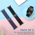 thumbnail image 5 of Vodtian 2 Pack Nylon Sport Bands Compatible with Apple Watch Bands 38mm 40mm 41mm 42mm 44mm 45mm 46mm 49mm for Women Men, Soft Breathable Straps for iWatch Series 10/9/8/7/6/5/4/3/2/1/SE/Ultra/Ultra2, 5 of 7