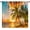 Beach-2, variant on Beach Sunset Kitchen Curtains,Summer Ocean Theme Tropical Hawaii Orange Sunset Ocean Scenery Print Pattern Window Drapes,Palm Tree Dusk Sky Landscape Curtains for Bedroom Living Room 84x84in