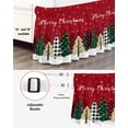 thumbnail image 3 of Christmas Tree Bed Skirt Winter Snowflae Red Bed Skirts King Size 16 Inch Drop, Wrap Around Dust Ruffle&nbsp;Bedskirt with Adjustable Elastic Belt for Queen Size Beds, 3 of 7