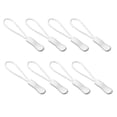 thumbnail image 1 of Linyer 8 Pieces Zipper Pull Puller Lightweight Rope Fixer Multi-Purpose Replacement Buckle Bags Suitcase Accessories Textiles White, 1 of 4