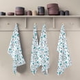 thumbnail image 5 of Kitchen Towels Blue Floral Pattern Cleaning Towel Absorbent Hand Towels Tea Towels for Home Restaurant Dish Clean 28" x 18", 4PCS, 5 of 7