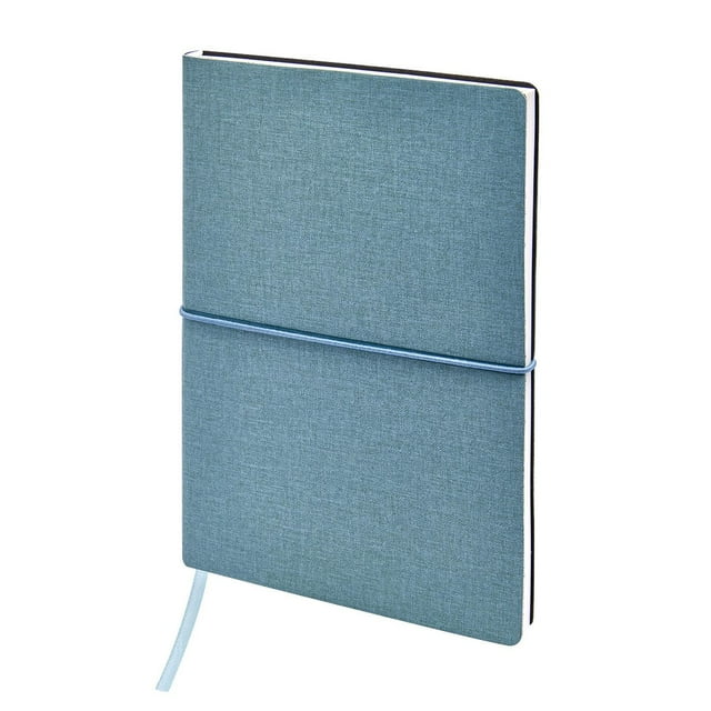 Libreta Markus 100 hojas de raya. Pasta flexible con elástico para cerrar verde 14.5 x 20.3