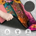 thumbnail image 3 of Balery Cowboy Boots With Flowers Juego de 4 Alfombrillas para Auto, Revestimientos de Caucho Resistente, Diseño Antideslizante, 3 of 7